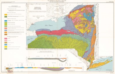 geologic map of new york Landforms And Bedrock Geology Of New York State By John G Broughton geologic map of new york