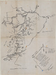 Sketch Indicating Location of Red Horse-Oswegatchie Trail by Ray Jessup