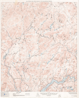 22" X 27" New York State  Topographical Map of Binghamton West 1968 M-17 