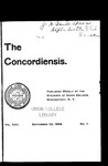The Concordiensis, Volume 22, Number 1 by George Clarence Rowell