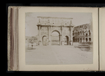 The Arch of Constantine, with the Colosseum to the right by William James Stillman